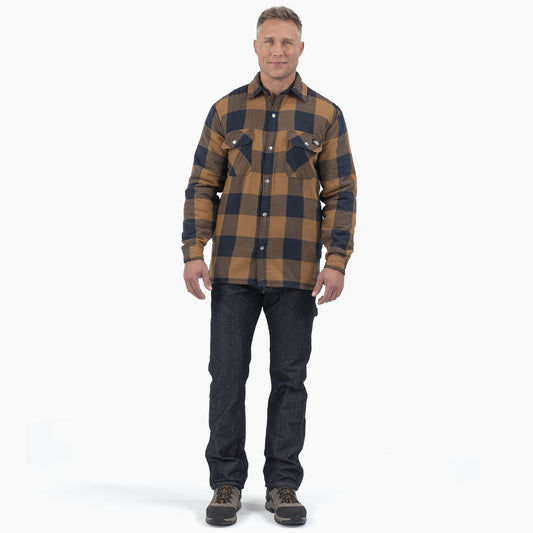 Dickies Sherpa Lined Flannel Shirt Jacket