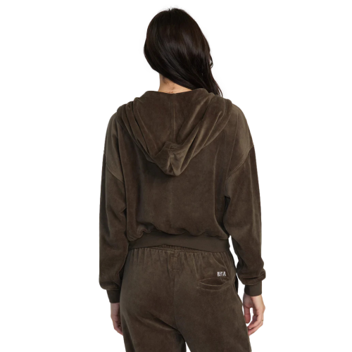 RVCA Seniesa Ring Zip-Up Hoodie Women's Brown