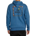 RVCA Food Chain Hoodie Blue Mens