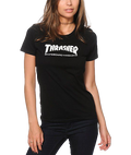 Thrasher Girls Black Skate Mag Tee