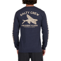 Salty Crew Frequent Flyer Premium L/S Tee Navy Heather Men's