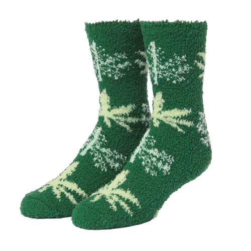 HUF Green Buddy Fuzzy Sock