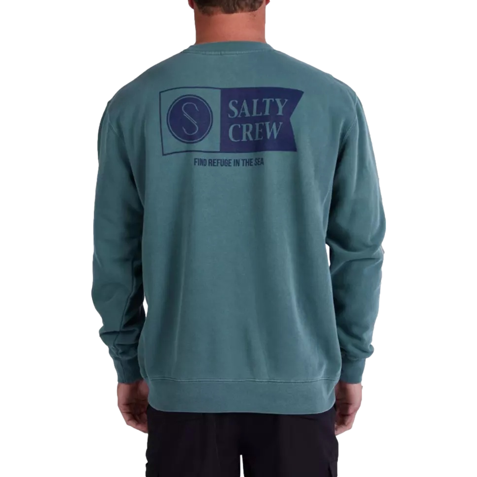 Salty Crew Alpha Overydyed Crewneck Sweatshirt