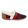TOMS Red Black Plaid House Slipper