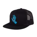 Santa Cruz Screaming Hand Front Mesh Trucker High Profile Hat Unisex Black