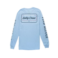 Slaty Crew Marina Mens Standard Long Sleeve Tee Mens Light Blue