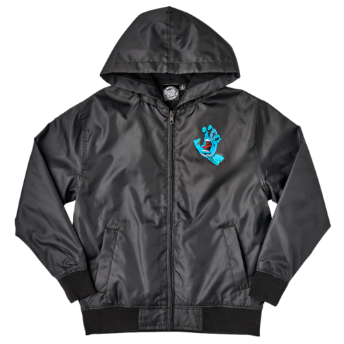 Santa Cruz Screaming Hand Windbreaker Youth Black