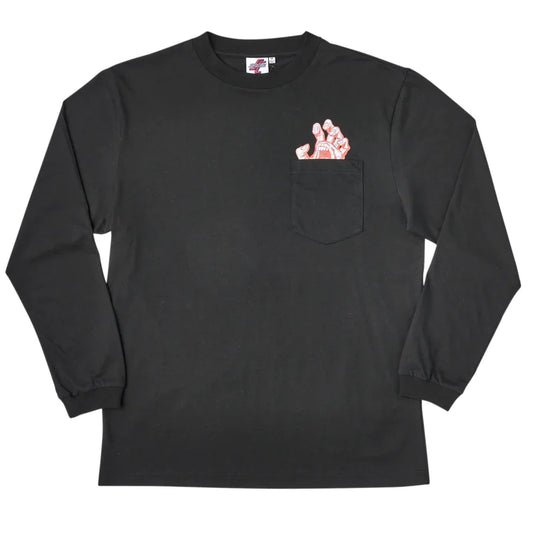 Santa Cruz Decoder Hand Long Sleeve Pocket T-Shirt