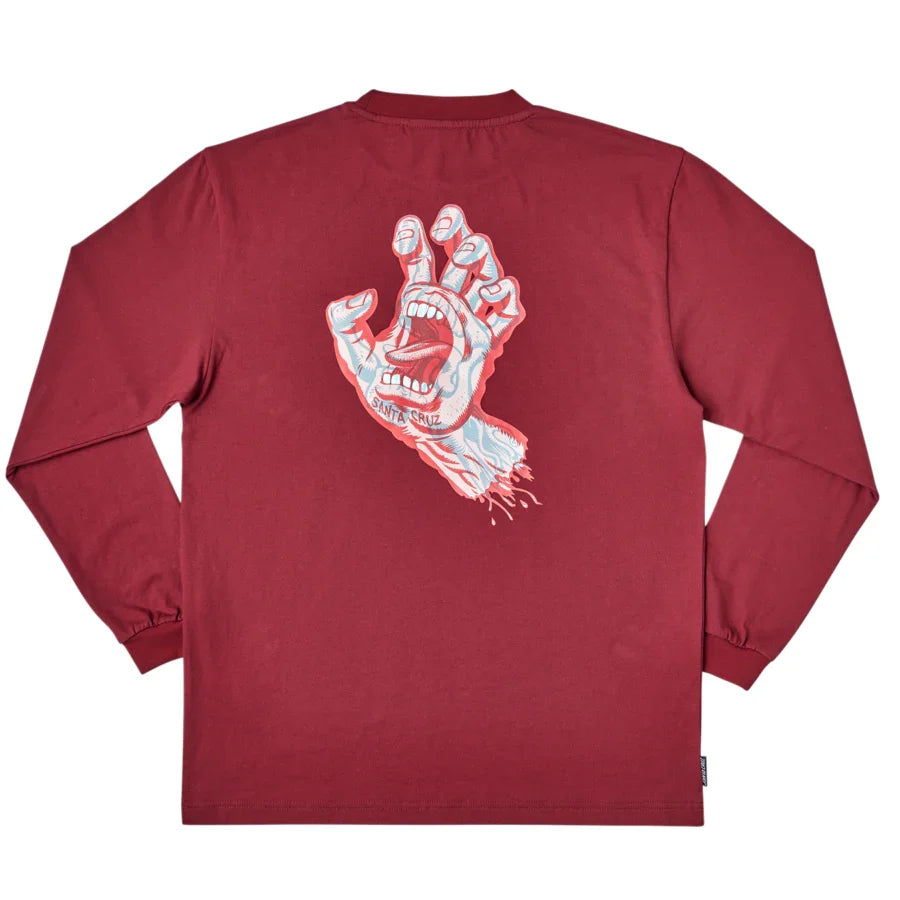 Santa Cruz Decoder Hand Long Sleeve Pocket T-Shirt