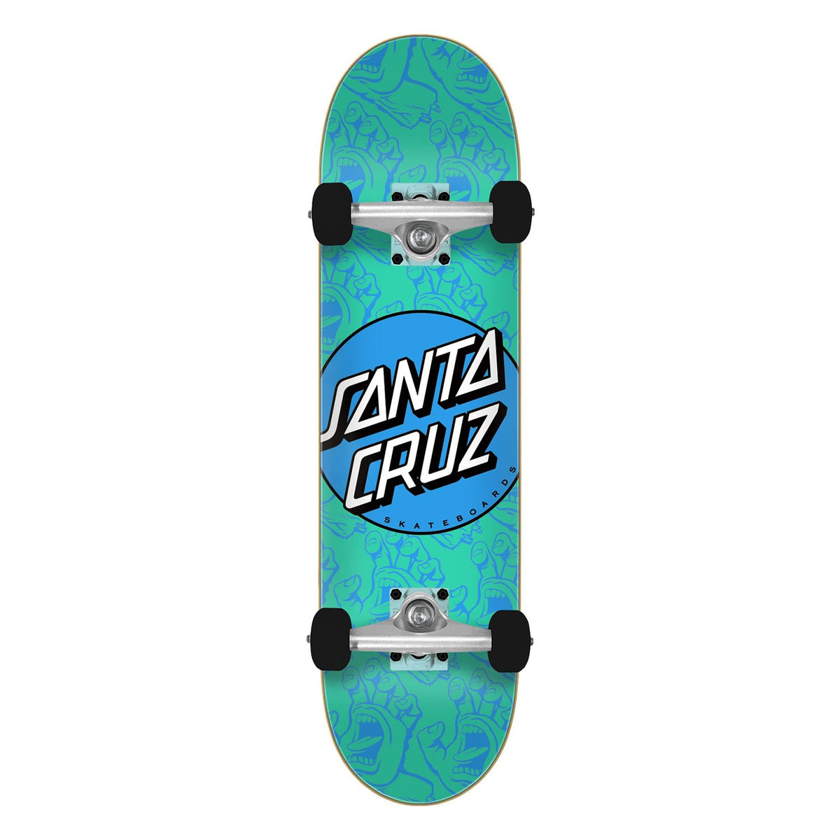 Other Dot Hands Mini 7.75in x 30.00in Santa Cruz Skateboard Complete (Blemished)