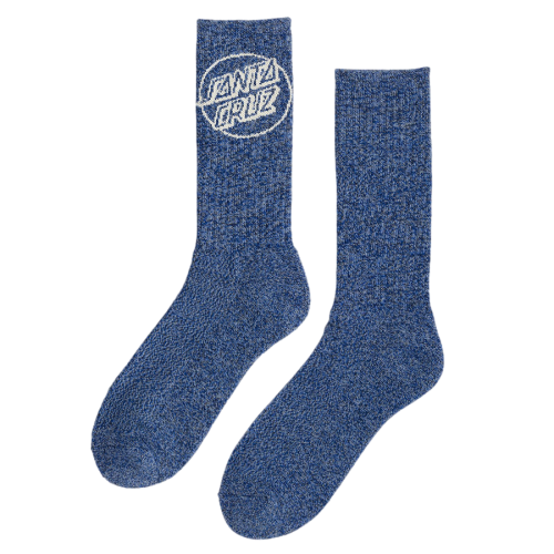 Santa Cruz Opus Eco Dot Socks Mens Eco Hthr Navy