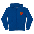 Santa Cruz Youth Classic Dot Royal Blue Zip Hoodie