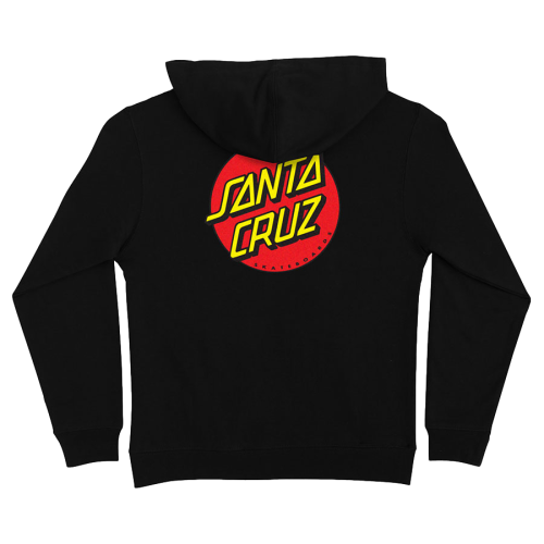 Santa Cruz Classic Dot Hoodie Youth Black