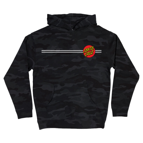 Santa Cruz Youth Classic Dot Black Camo Hoodie
