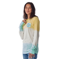 Santa Cruz Wave Dot Long Sleeve Womens Yellow/Mint