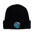Santa Cruz Wave Dot Beanie Long Shoreman Hat Unisex Black