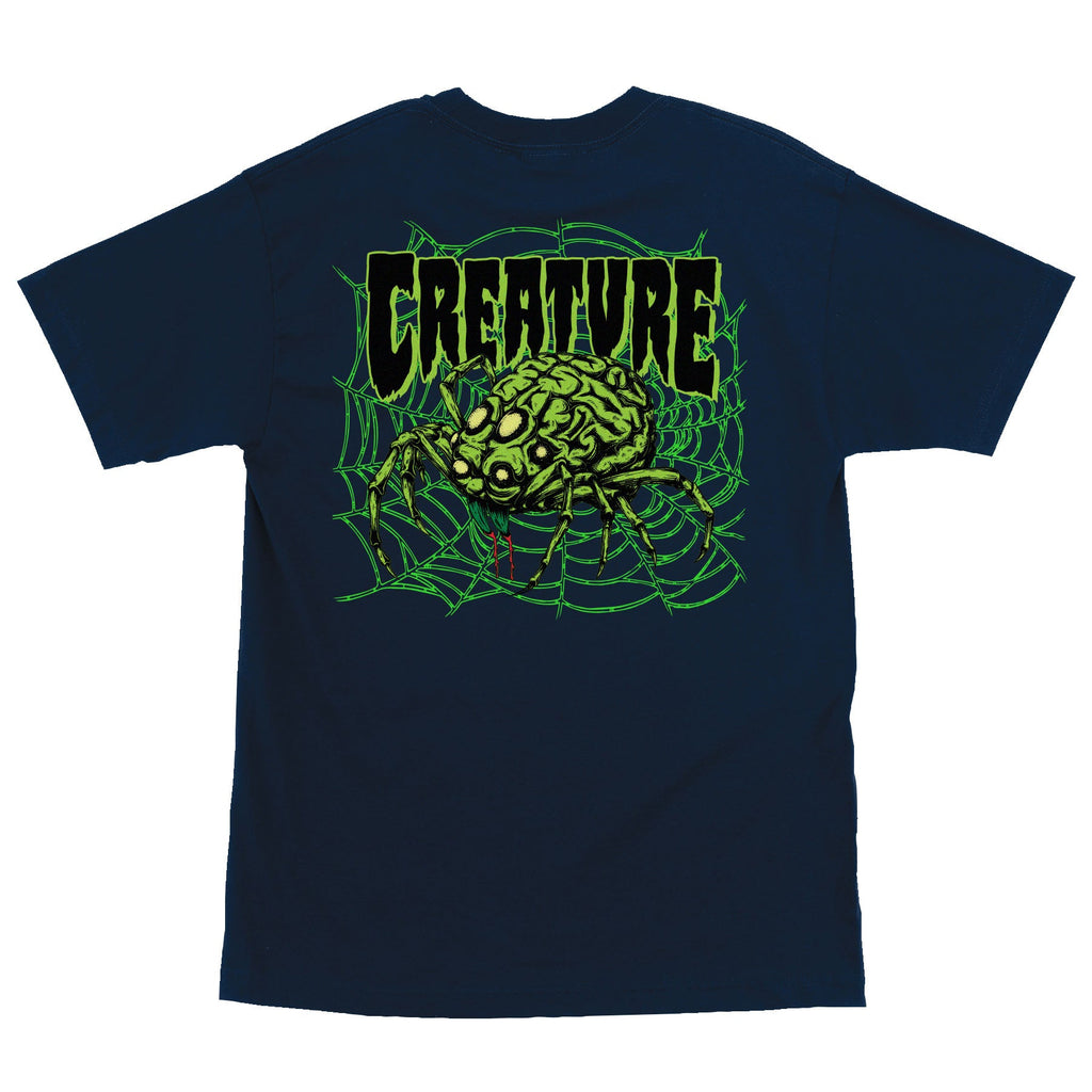Creature Spindel Heavyweight T-Shirt Mens Navy