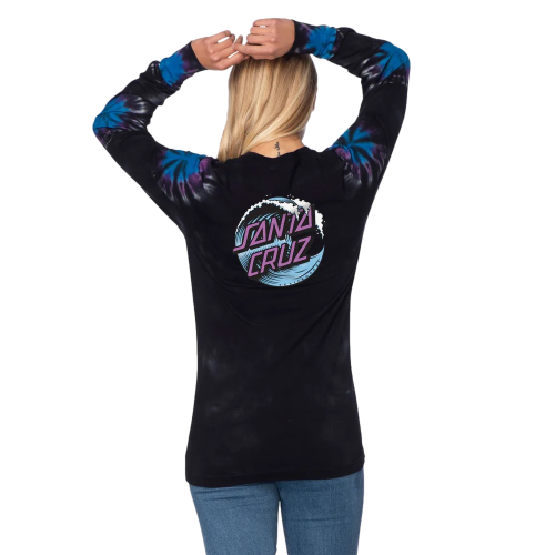 Santa Cruz Wave Dot  Longsleeve T-Shirt Womens