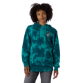 Santa Cruz Ring Rose Dot Hooded Relaxed Long Sweatshirt Womens Emerald