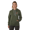 Santa Cruz Wave Dot P/O Hooded Relaxed Sweatshirt Womens Military Green