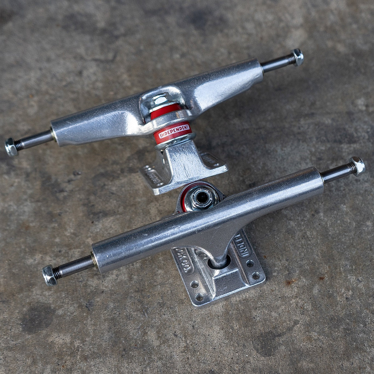 Independent Stage 4 Polished Skateboard Trucks (Set of 2)