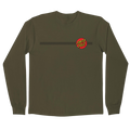 Santa Cruz Classic Dot L/S Heavyweight T-Shirt Mens Military Green