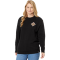Salty Crew Tippet Fill Crew Sweatshirt Womens Black