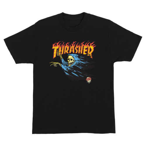 Santa Cruz X Thrasher O'Brien Reaper Heavyweight T-Shirt  Mens  Black