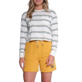 Salty Crew Leeward Mid Long Sleeve Women's Dusty Turq