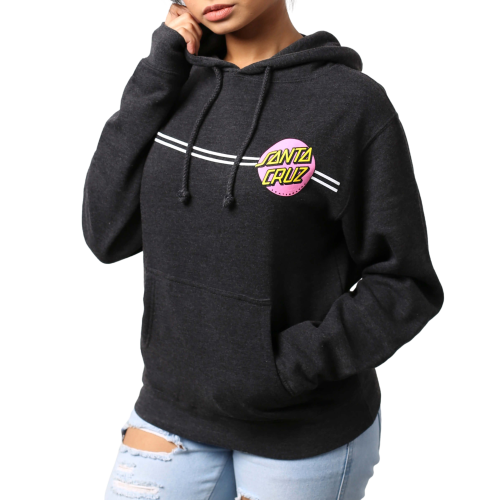Santa Cruz Other Dot Hoodie Women's Charcoal/ Pink