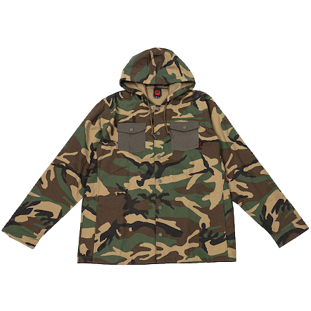 Spitfire Skateboard Wheels Zip Hoody Classic 87 Swirl Camo/Orange Mens