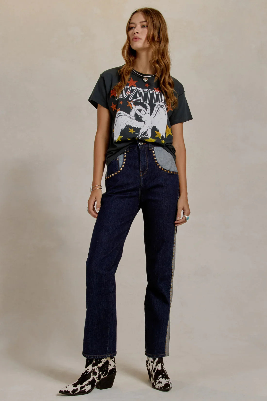 Daydreamer Led Zeppelin Icarus Stars Reverse BF T-Shirt