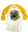Happy Hour Enjoy The Ride Baseball T-Shirt Yellow/Bone