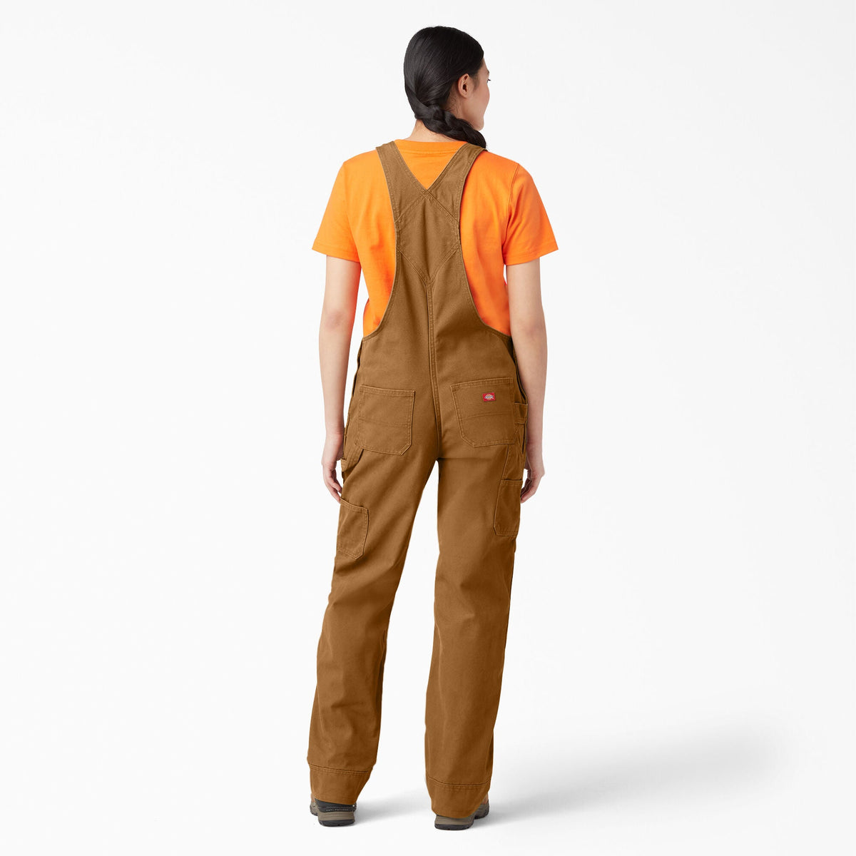Dickies Relaxed Fit Bib Overalls Duck Brown
