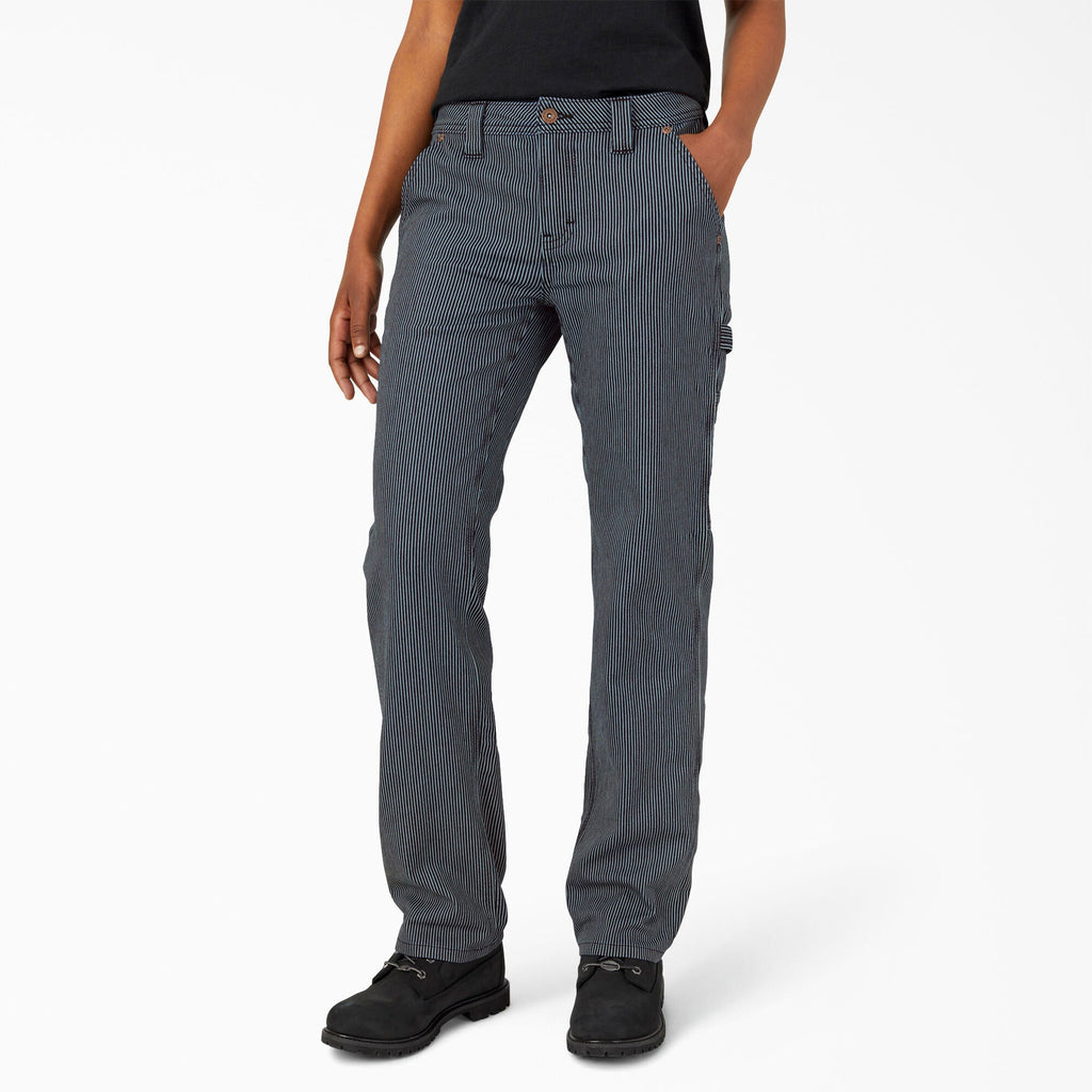 Dickies Women's Hickory Stripe Carpenter Pant
