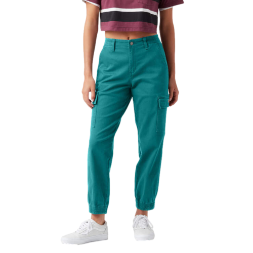 Dickies High Rise Fit Cargo Jogger Pants Women's Teal