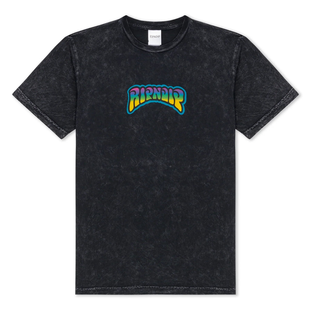 Ripndip Psychedelic Garden T-Shirt Black Mineral Wash
