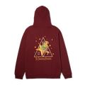 HUF x Smashing Pumpkins Infinite Star Girl Pullover Hoodie Mens Wine