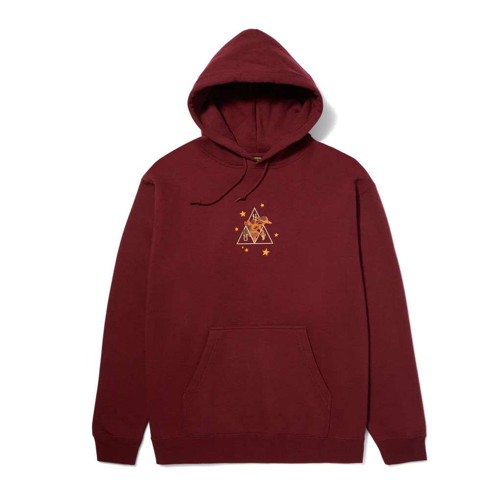 HUF x Smashing Pumpkins Infinite Star Girl Pullover Hoodie Mens Wine