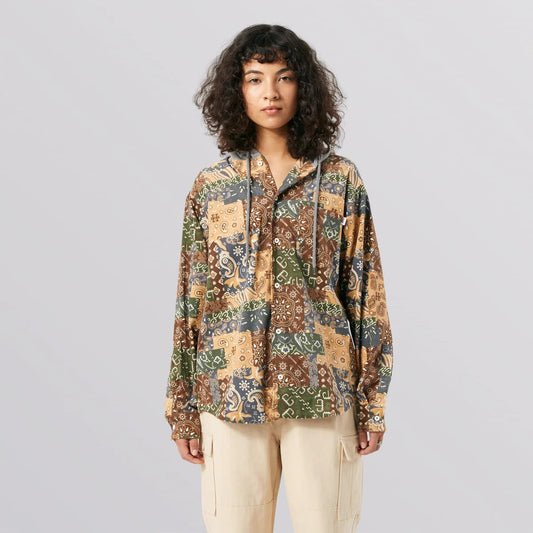 Huf Patchwork Cord Hooded Jacket