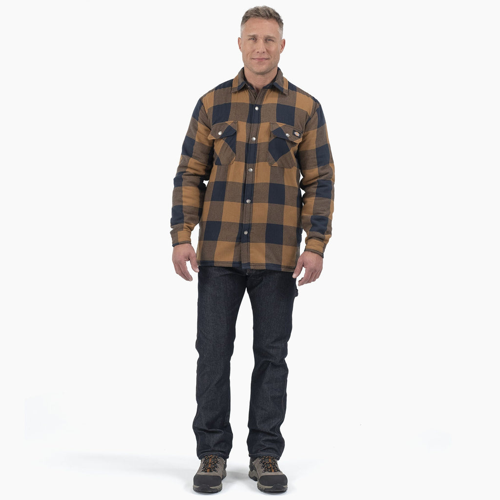 Dickies Sherpa Lined Flannel Shirt Jacket