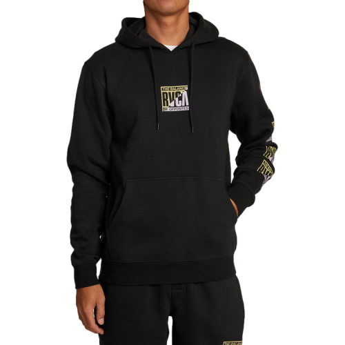 RVCA Splitter Hoodie Mens Black