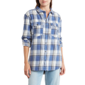 ROXY Let It Go Womens Flannel Blue