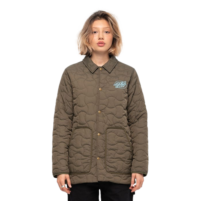 Santa Cruz Oval Line Dot Quilted Jacket