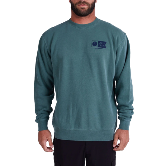 Salty Crew Alpha Overydyed Crewneck Sweatshirt
