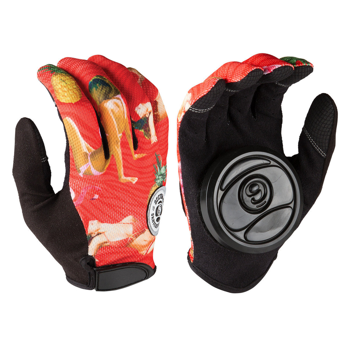 Sector 9 Rush Red Slide Gloves