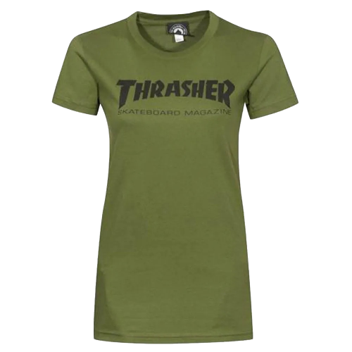 Thrasher Girl Skate Mag Olive Tee