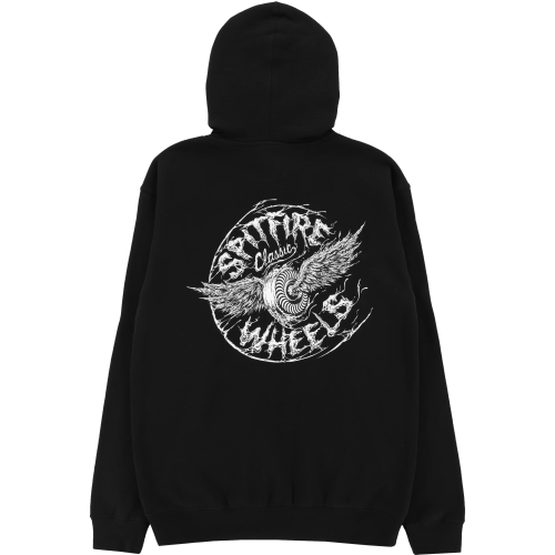 Spitfire HD Decay Flying CLS Black Hoodie