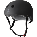 Triple 8 Certified Sweatsaver Black Rubber Helmet